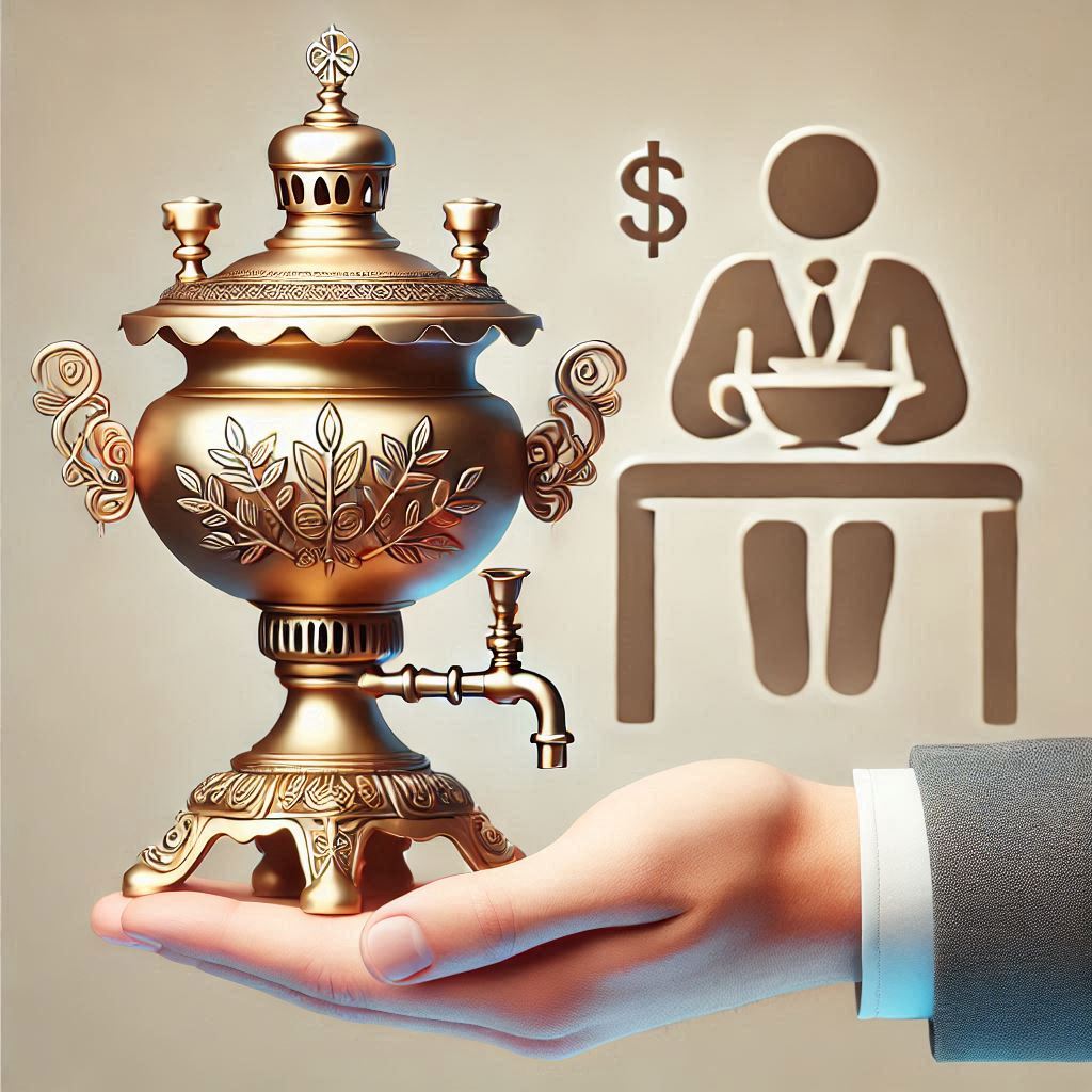 اهدای سرویس کنار سماور در تهران شهر ری
